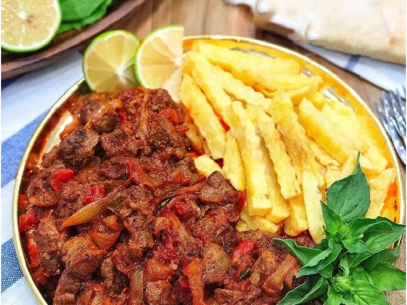 مراحل طرز تهیه حمیسه عربی با دل و جگر و قلوه گوسفندی