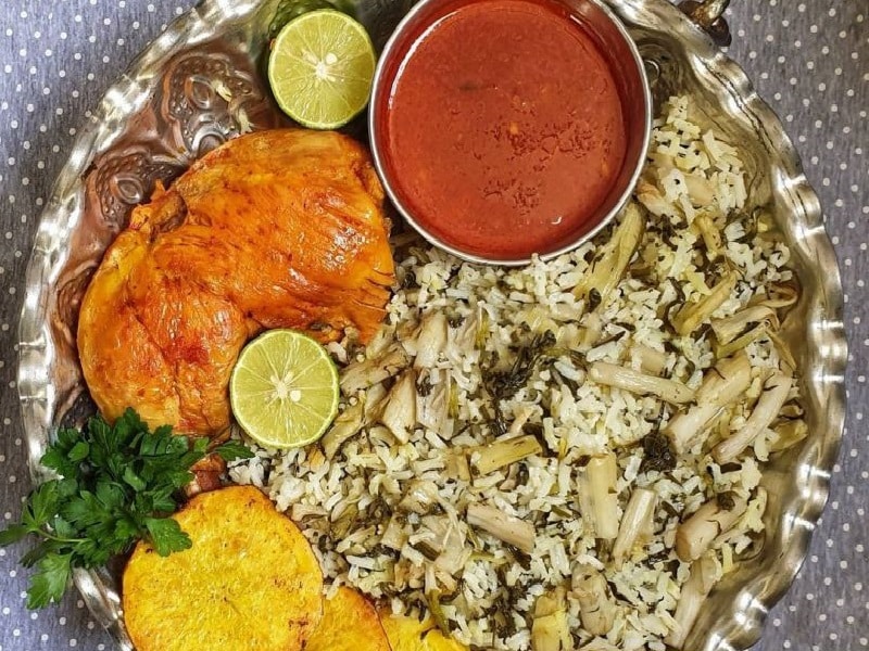 طرز تهیه پلو کنگر