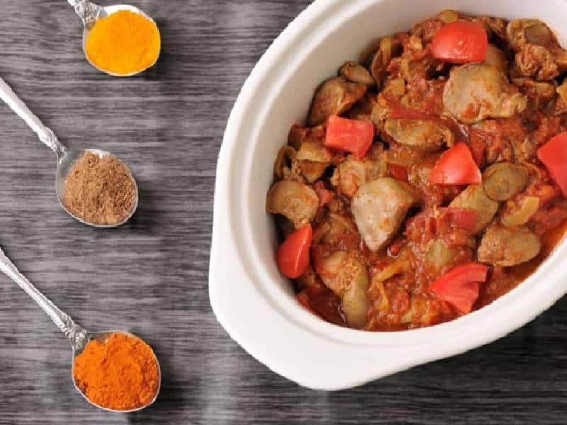 خوراک دل و جگر مرغ + 20 نکته نرم شدن دل و رفع بوی زهم غذا