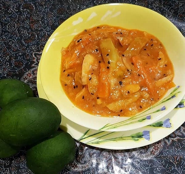 مراحل طرز تهیه ترشی انبه مخلوط خانگی