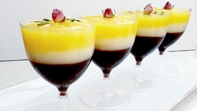 طرز تهیه محلبی سه رنگ؛ در یک نگاه