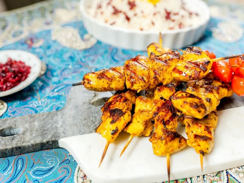 طرز تهیه جوجه کباب با سس مایونز