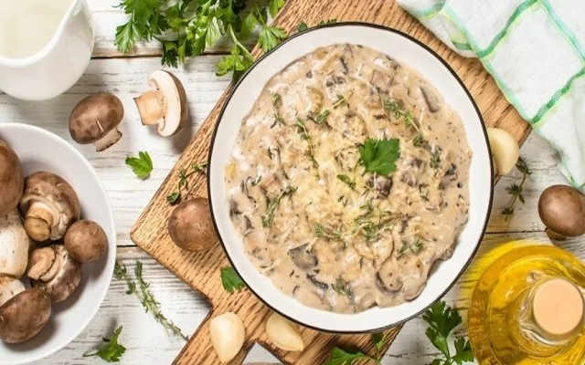 دیپ قارچ و پنیر | انواع عصرانه