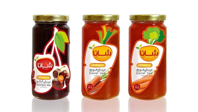 حجم‌های مختلف شانا 