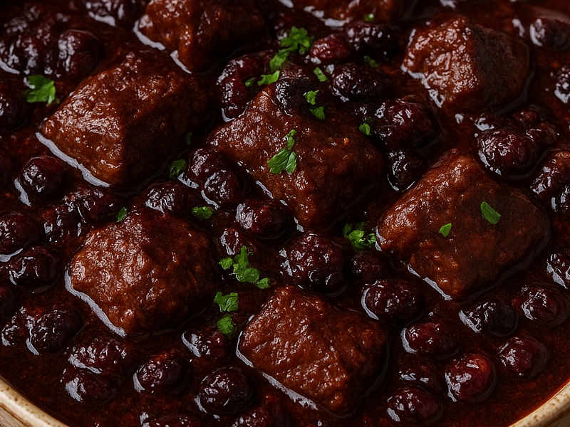طرز تهیه خورش زغال اخته با 14 نکته طلایی برای جا افتادن و لذیذ شدن