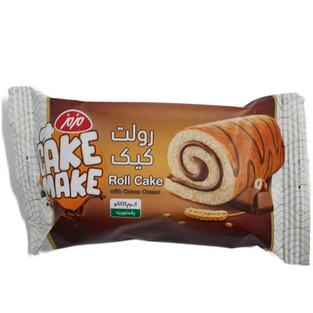 رولت کیک مزمز با کرم کاکائو | راهنمای خرید کیک و کلوچه