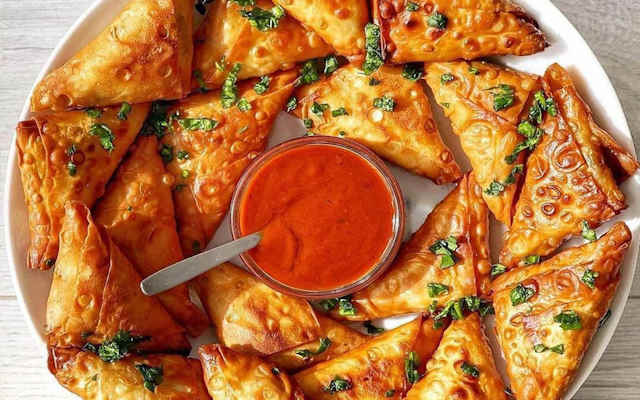  طرز تهیه سمبوسه مرغ با نان لواش در یک نگاه