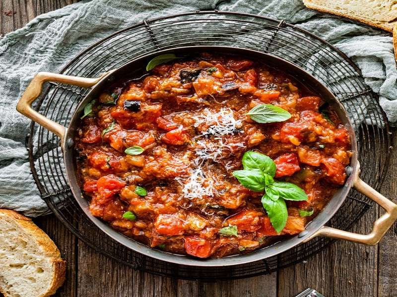طرز تهیه تپسی بادمجان عراقی | لذیذترین غذای عراقی بدون گوشت