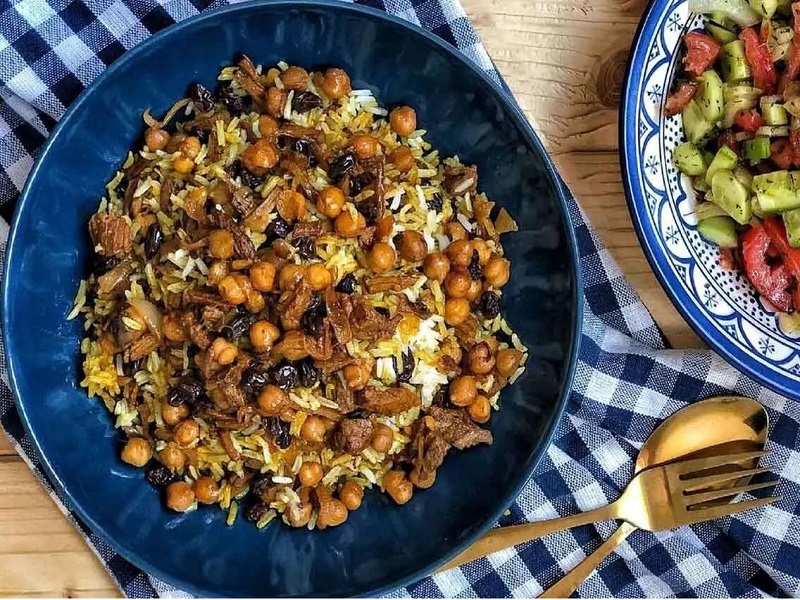 طرز تهیه نخود پلو عربی