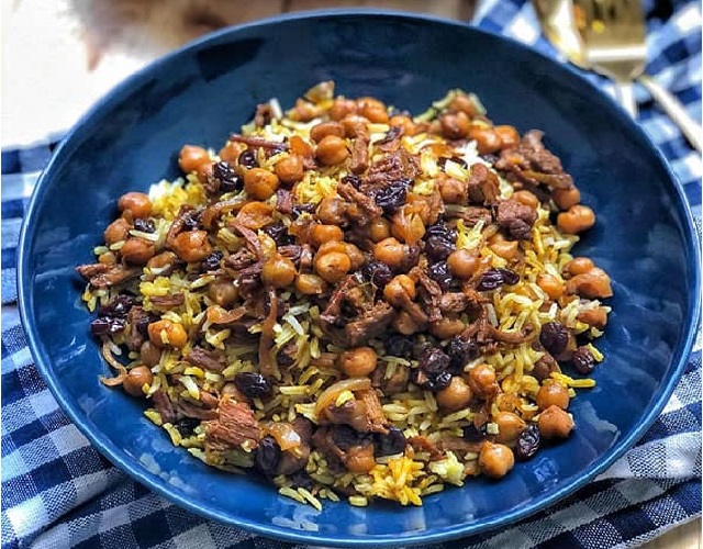 طرز تهیه نخود پلو با آبگوشت