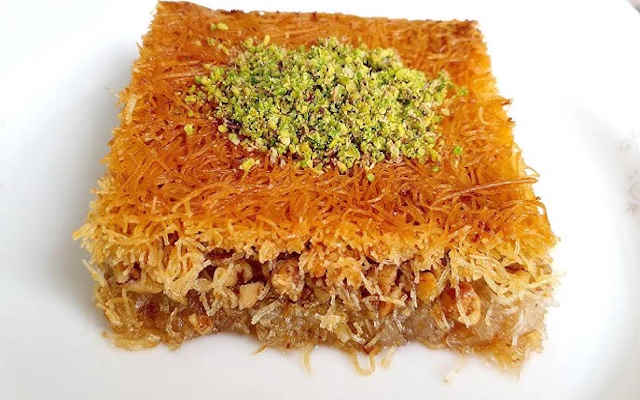 مراحل طرز تهیه باقلوا رشته ای استانبولی