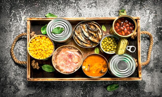 انواع غذای آماده و کنسروجات