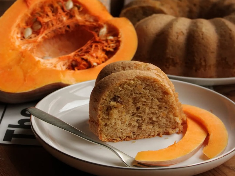 طرز تهیه کیک کدو حلوایی با شیره انگور یا خرما با کمترین مقدار شکر