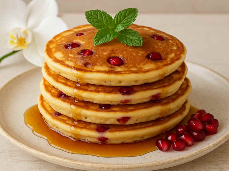 طرز تهیه پنکیک انار