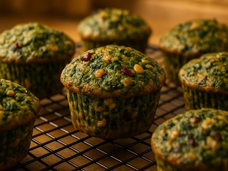 طرز تهیه مافین کوکو سبزی