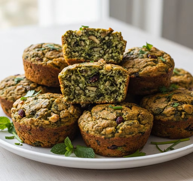 طرز تهیه مافین کوکو سبزی در یک نگاه طرز تهیه مافین کوکو سبزی در یک نگاه