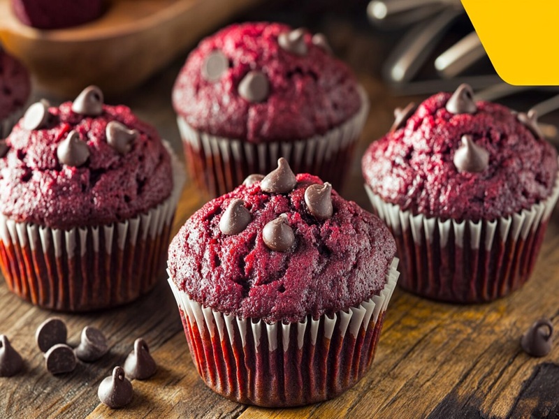 ۲ طرز تهیه مافین لبو در فر و بدون فر | ۲۰ نکته مافین لبو پف و نرم