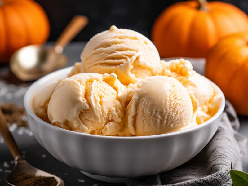 طرز تهیه بستنی کدو حلوایی + 15 نکته کشدار شدن و کریستالی نشدن بافت آن