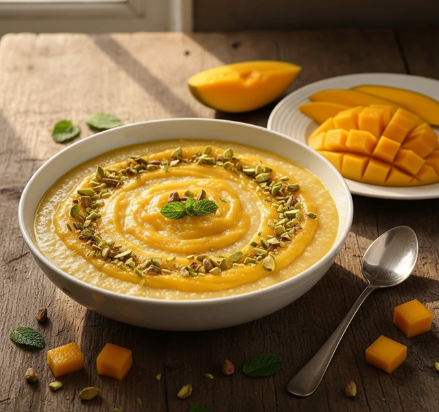 طرز تهیه فرنی انبه در یک نگاه