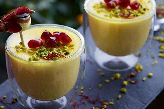 فرنی پرتقالی با نشاسته