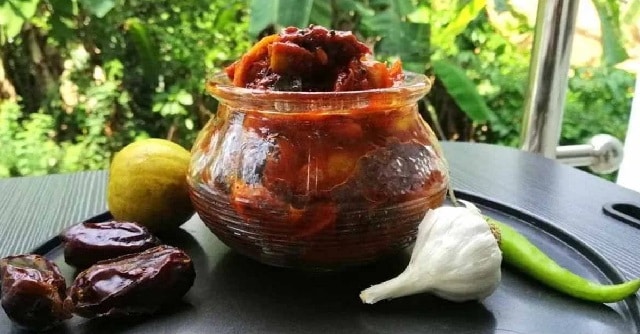 مراحل طرز تهیه ترشی خرما کلاسیک با سرکه