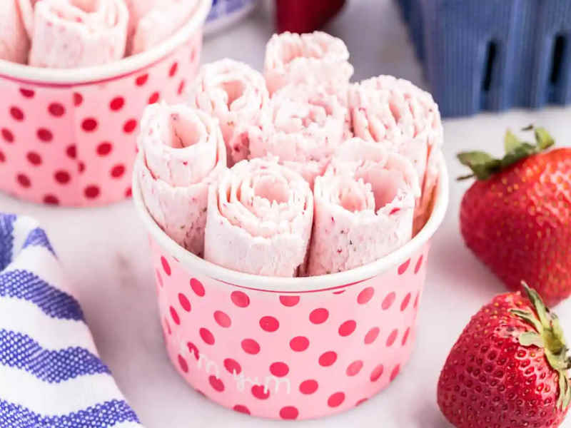 طرز تهیه بستنی رولی