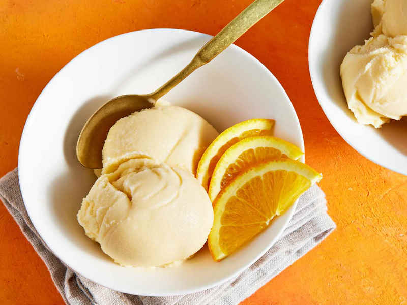 طرز تهیه بستنی پرتقالی