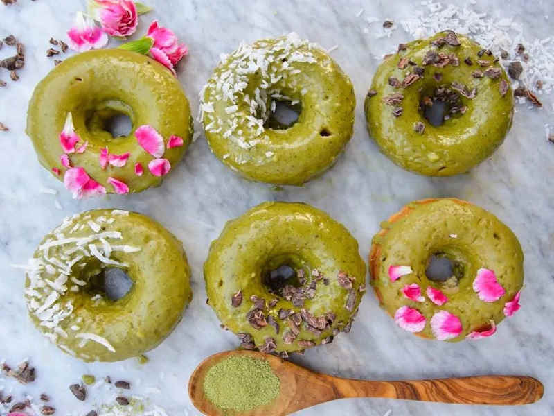 طرز تهیه دونات ماچا