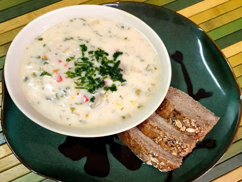 طرز تهیه سوپ خامه ای تبریزی