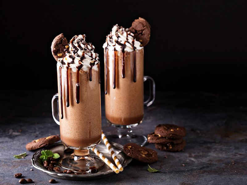 طرز تهیه میلک شیک موکا