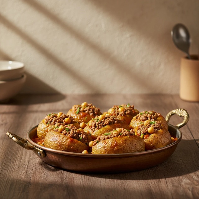 مراحل طرز تهیه دلمه سیب زمینی شکم پر مراحل طرز تهیه دلمه سیب زمینی شکم پر