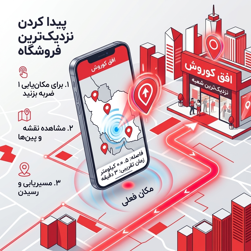 پیدا کردن نزدیک ترین فروشگاه