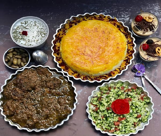 خورش گردو اسفناج